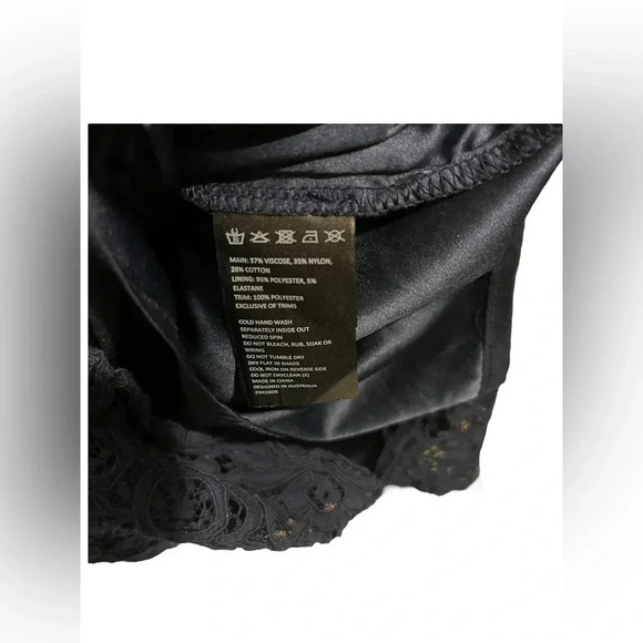 Bardot Navy Blue Lace Panel Dress - Picture 8 of 10